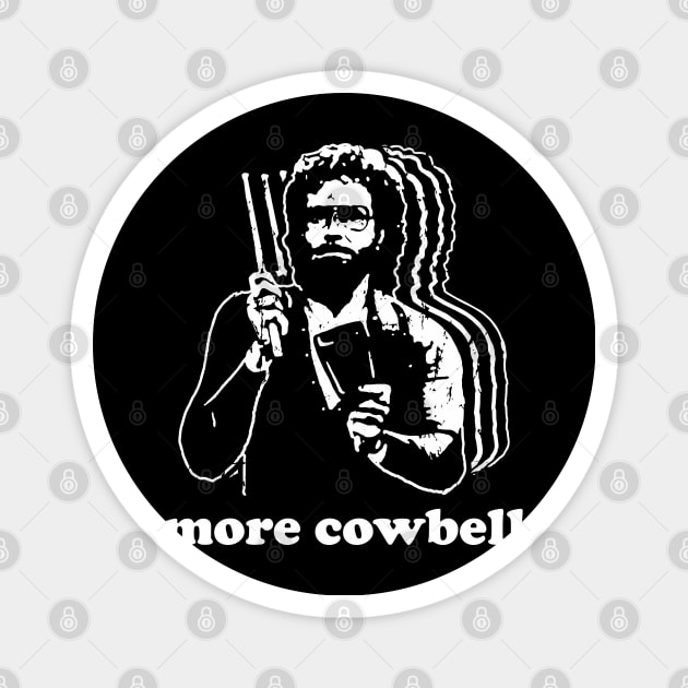 Funny Vintage More Cowbell Saturday Aesthetic Streetwear Magnet by dewinpal